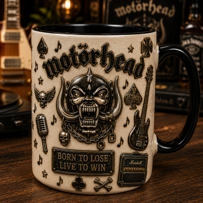 Motörhead Mug – Ace of Spades Rock ’N’ Roll Coffee Cup, Heavy Metal Gift for Fans