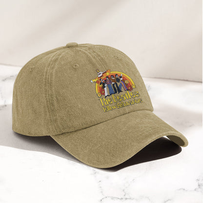 The Beatles Yellow Submarine Denim Dad Cap – Iconic Album Design ( With BOX)