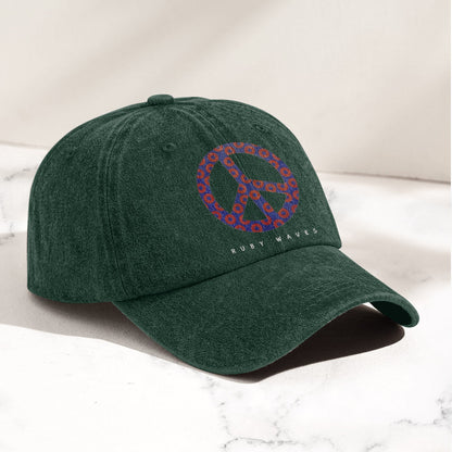 Phish Donut Peace Sign Denim Cap – Retro Music Phish Cap Gift For Dad (With Box)