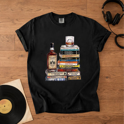 George Harrison Cassette Collection T-Shirt – Retro Music The Beatles Band Merch Tee