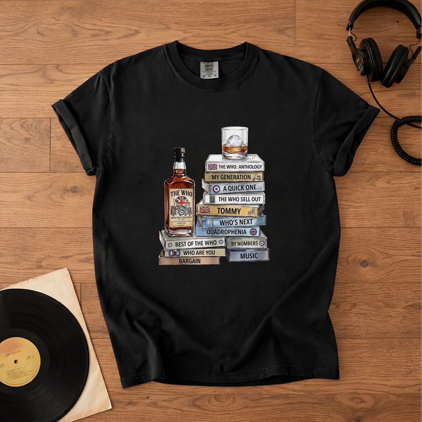The Who Cassette Album Collection T-Shirt – Retro Rock Music Band Merch Tee