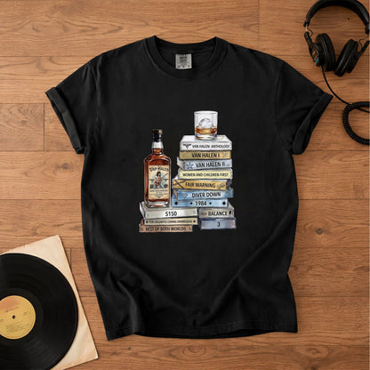 Van Halen Cassette Album Collection T-Shirt – Retro Rock Music Merch Tee