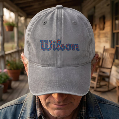 Phish Wilson Washed Donut Denim Cap – Retro Music Fan Concert Cap Gift For Dad (With Box)