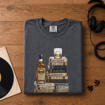 Guns N' Roses Cassette Album Collection T-Shirt – Retro Music Guns N' Roses Merch Tee