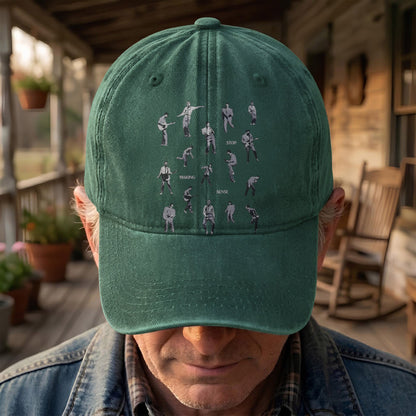 Talking Heads Stop Making Sense Dance Denim Cap – Retro Music Fan Concert Cap Gift For Dad Father's Day (With Box)