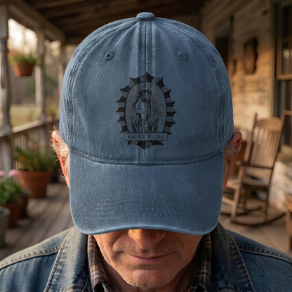 Saint Nicks Stevie Nicks Vintage Denim Cap – Retro Music Band Cap Gift For Dad (With Box)