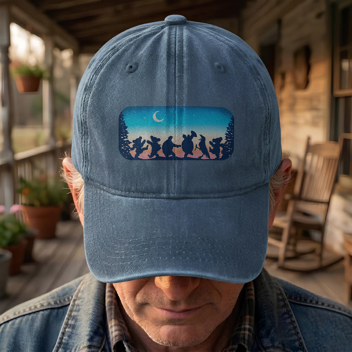 Grateful Dead Moondance Denim Cap – Vintage Music Grateful Dead Merch Gift for Dad (With Box)