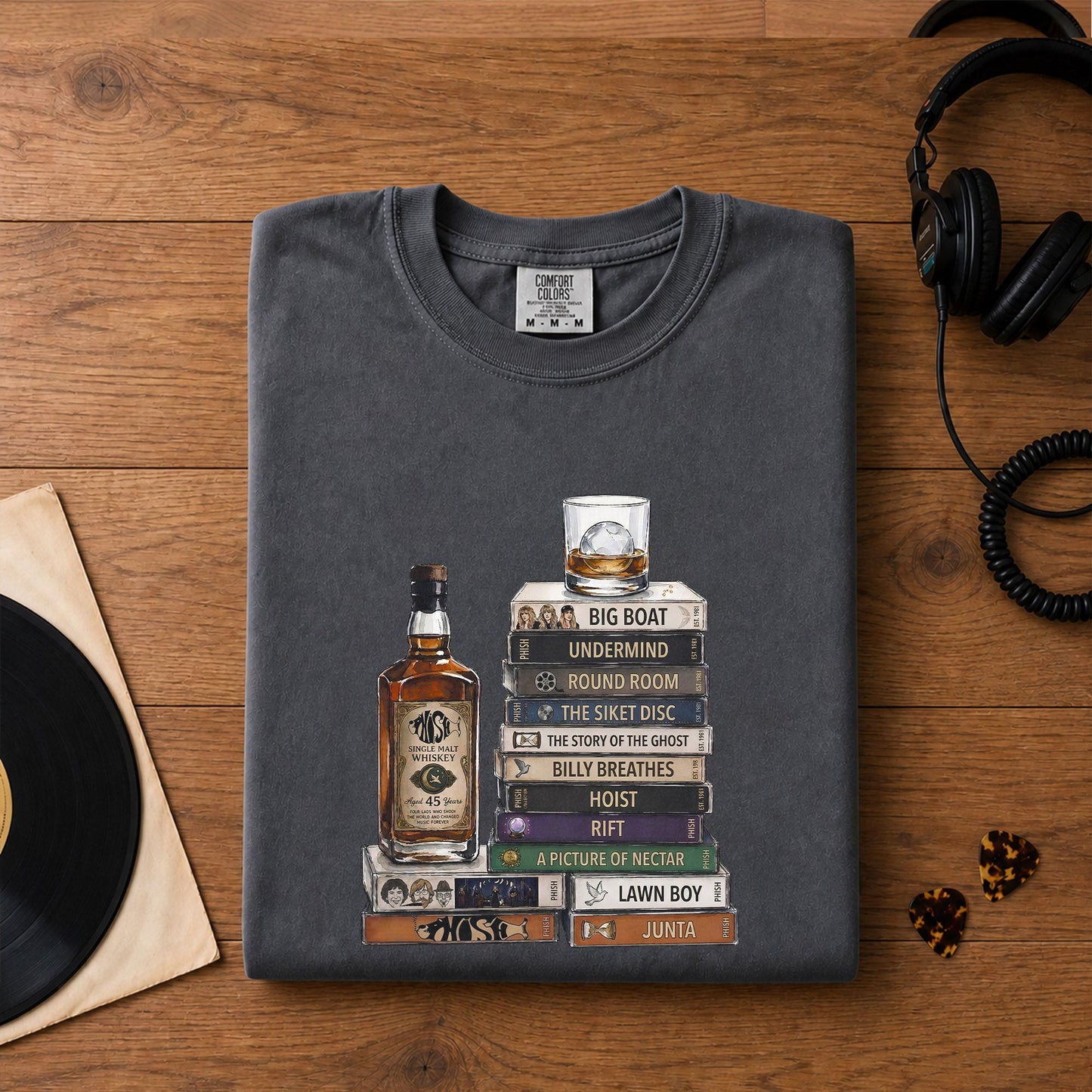 Phish Cassette Album Collection Vintage T-Shirt – Retro Music Phish Merch Tee