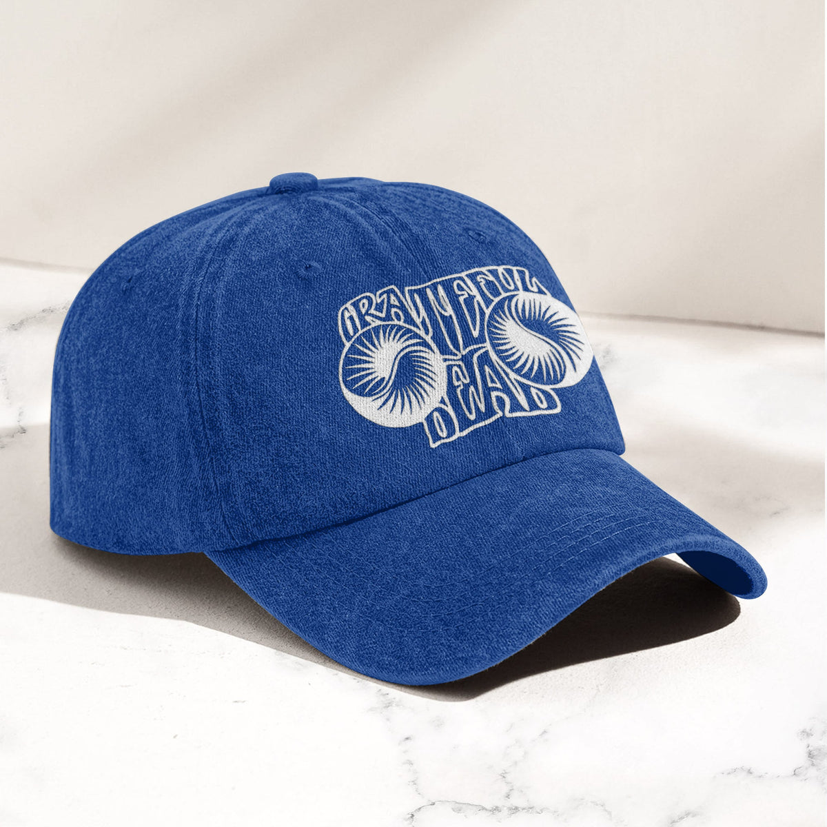 Grateful Dead Psychedelic Rock Music Merch Denim Cap – Retro Vintage Dad Cap Gift For Dad (With Box)