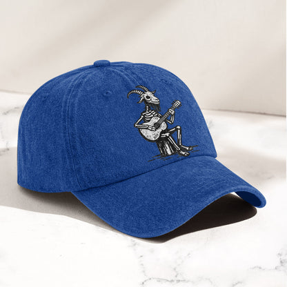 Billy Strings GoatSkeleton Guitarist Graphic Music Merch Denim Cap – Retro Vintage Dad Cap Gift For Dad (With Box)