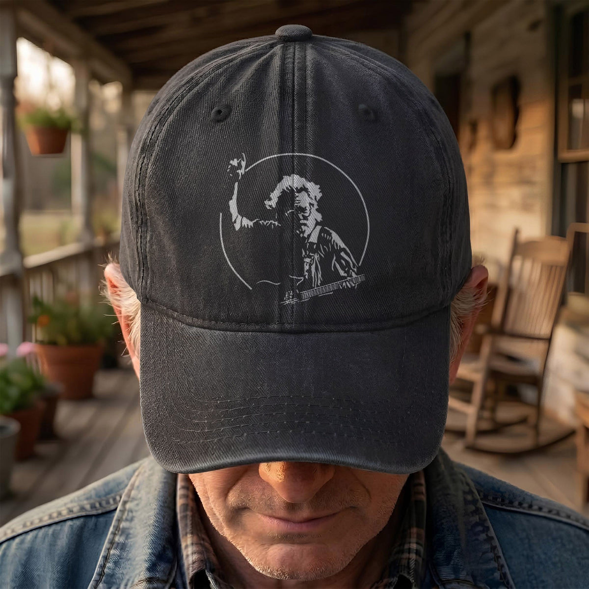 Jerry Garcia Denim Cap – Grateful Dead Merch Dad Hat (With Box)