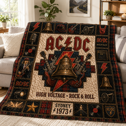 ACDC Quilt Blanket – Iconic Bell Inspired High Quality Quilt Blanket