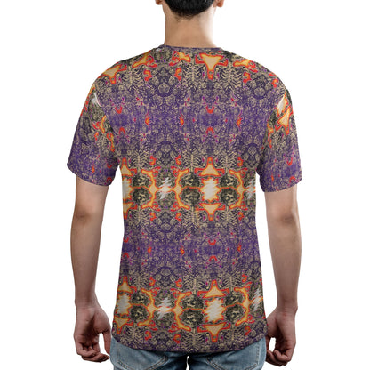 Grateful Dead Electric Woodcut Skull & Roses. T-Shirt – Rock Music Unisex Tee
