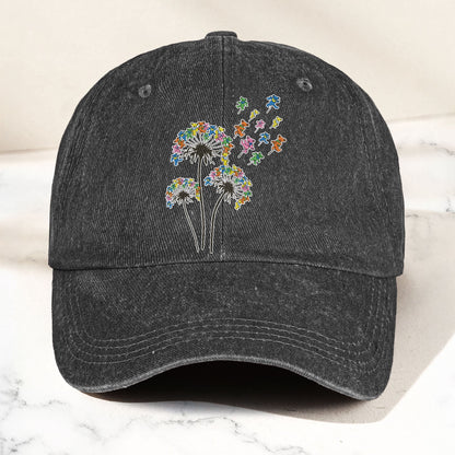 Grateful Dead Dancing Bears Dandelion Graphic Denim Cap – Retro Vintage Dad Cap Gift For Dad (With Box)