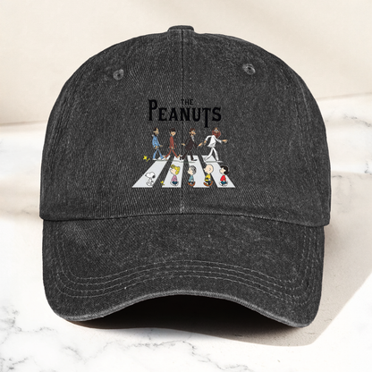 The Peanuts Abbey Road Cap – Cartoon Crosswalk Parody Vintage Dad Hat (With Box)