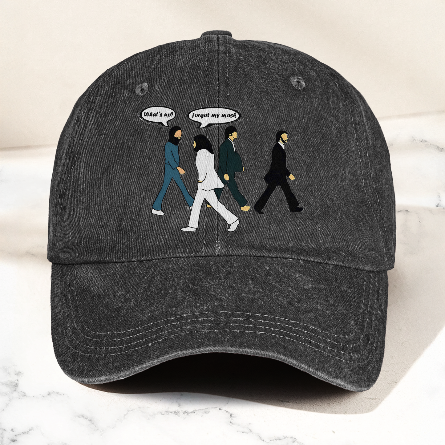 Abbey Road Denim Dad Cap – Iconic Walk ( With BOX)