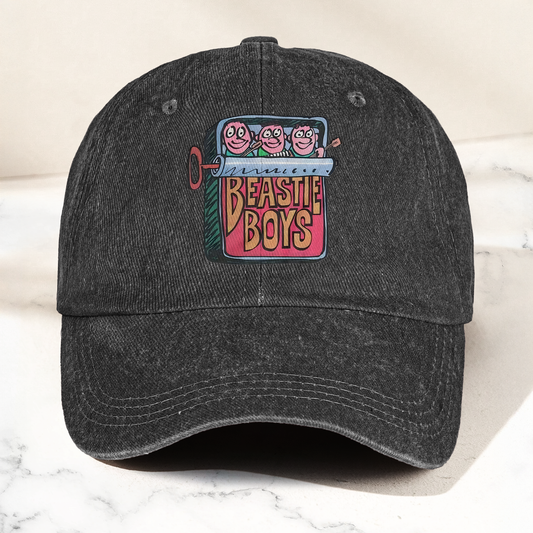 Beastie Boys Hello Nasty Graphic Denim Cap – Retro Rock Music Fan Cap Gift For Dad (With Box)