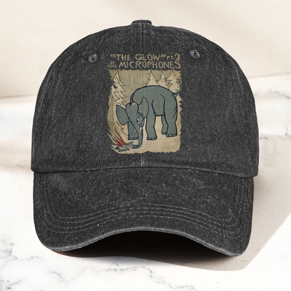 The Microphones The Glow Denim Cap – Retro Indie Rock Music Fan Cap Gift For Dad (With Box)