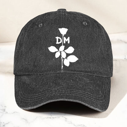 Depeche Mode Rose Denim Cap – Retro  Depeche Mode Tribute Merch Dad Hat (With Box)