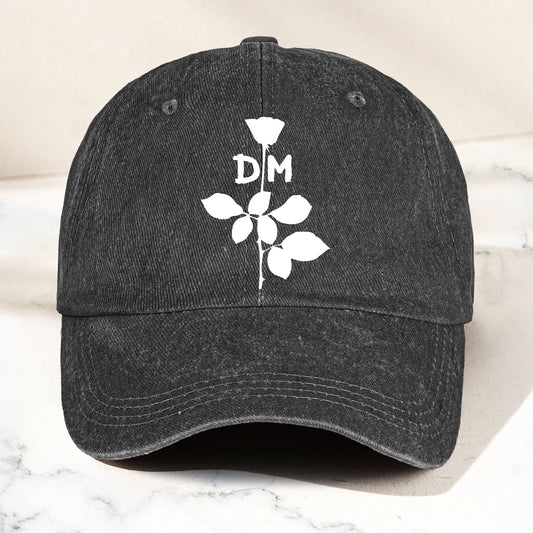 Depeche Mode Rose Denim Cap – Retro  Depeche Mode Tribute Merch Dad Hat (With Box)