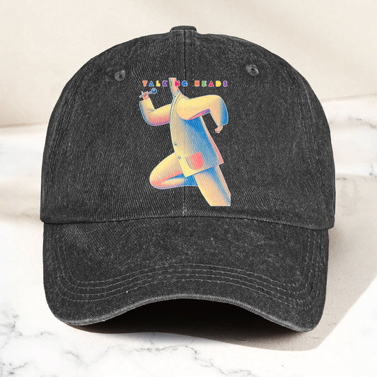 Talking Heads 80s The Band & Their Music Denim Cap – Retro Music Fan Cap Gift For Dad (With Box)