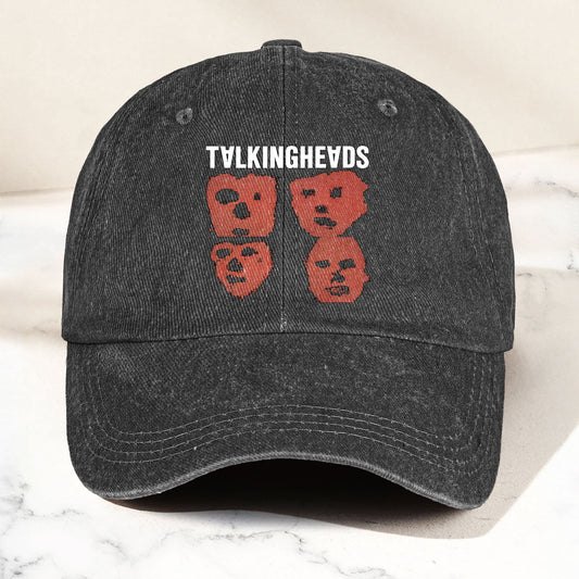 Talking Heads Graphic Remain in Light  Graphic Denim Cap – Retro Music Fan Cap Gift For Dad (With Box)