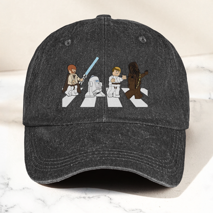 Star Wars Abbey Road Dad Cap – Obi-Wan, Luke, R2-D2 & Chewbacca Walk Design ( With Box )