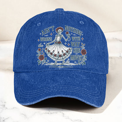 Grateful Dead Sugar Magnolia Way She Moves Vintage Denim Cap – Retro Vintage Dad Cap Gift For Dad (With Box)