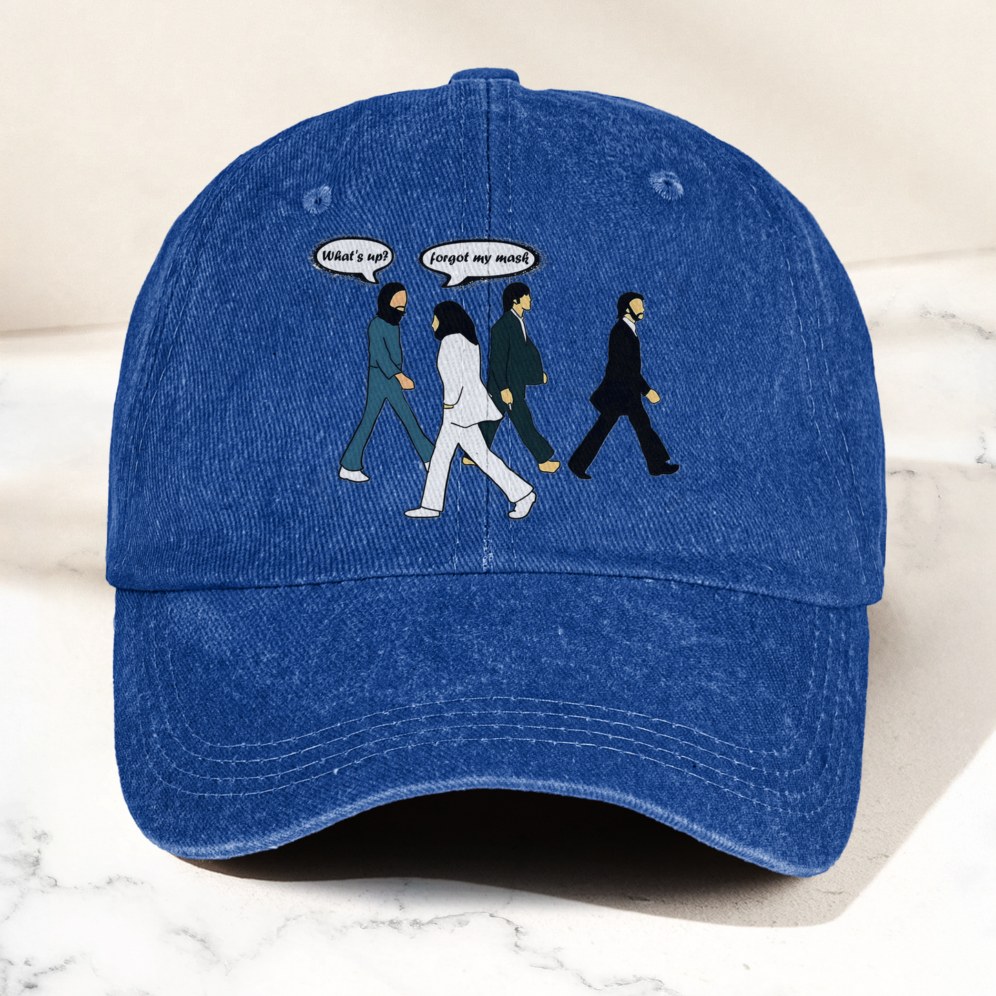 Abbey Road Denim Dad Cap – Iconic Walk ( With BOX)
