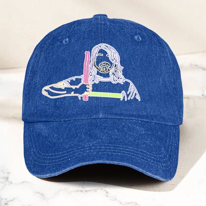 Dave Grohl Denim Cap – Retro Foo Fighters Merch Gift for Dad (With Box)