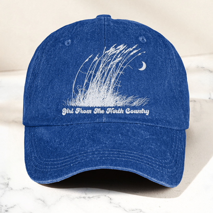 Bob Dylan Girl From The North Country Folk Lyrics Music Merch Denim Cap – Retro Vintage Dad Cap Gift For Dad (With Box)