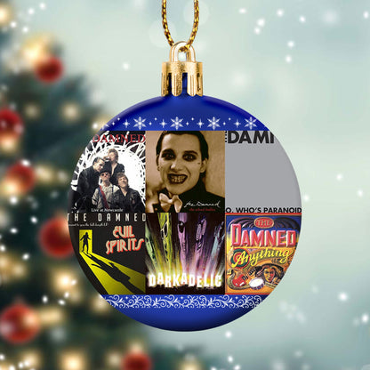The Damned Album Collage Ornament – Punk Rock Christmas Decoration