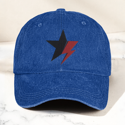 David Bowie Blackstar Ziggy Stardust Denim Cap – Retro Music Cap Gift For Dad (With Box)