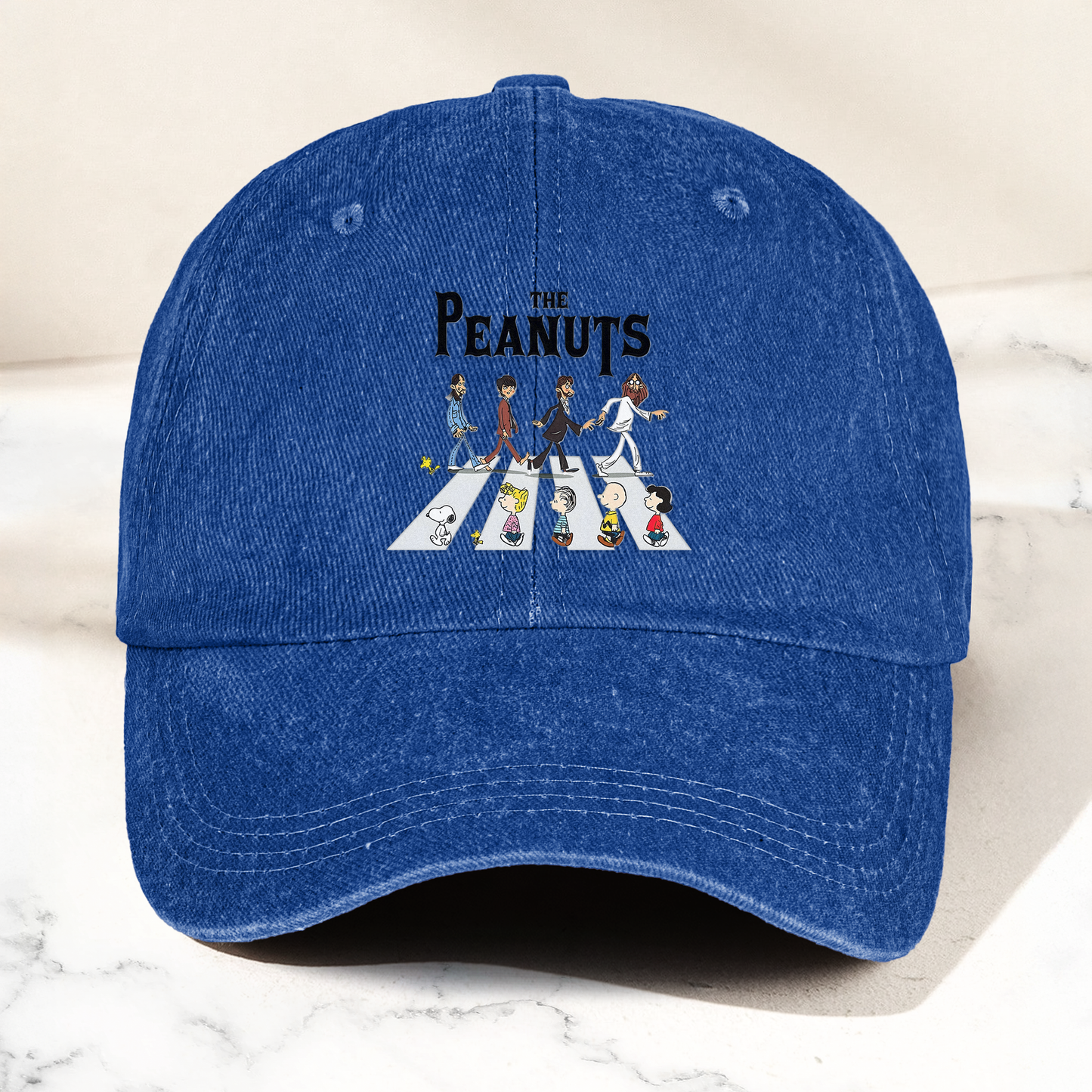The Peanuts Abbey Road Cap – Cartoon Crosswalk Parody Vintage Dad Hat (With Box)