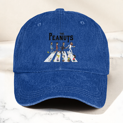 The Peanuts Abbey Road Cap – Cartoon Crosswalk Parody Vintage Dad Hat (With Box)