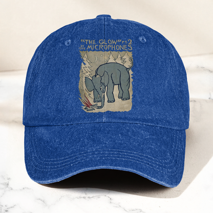 The Microphones The Glow Denim Cap – Retro Indie Rock Music Fan Cap Gift For Dad (With Box)