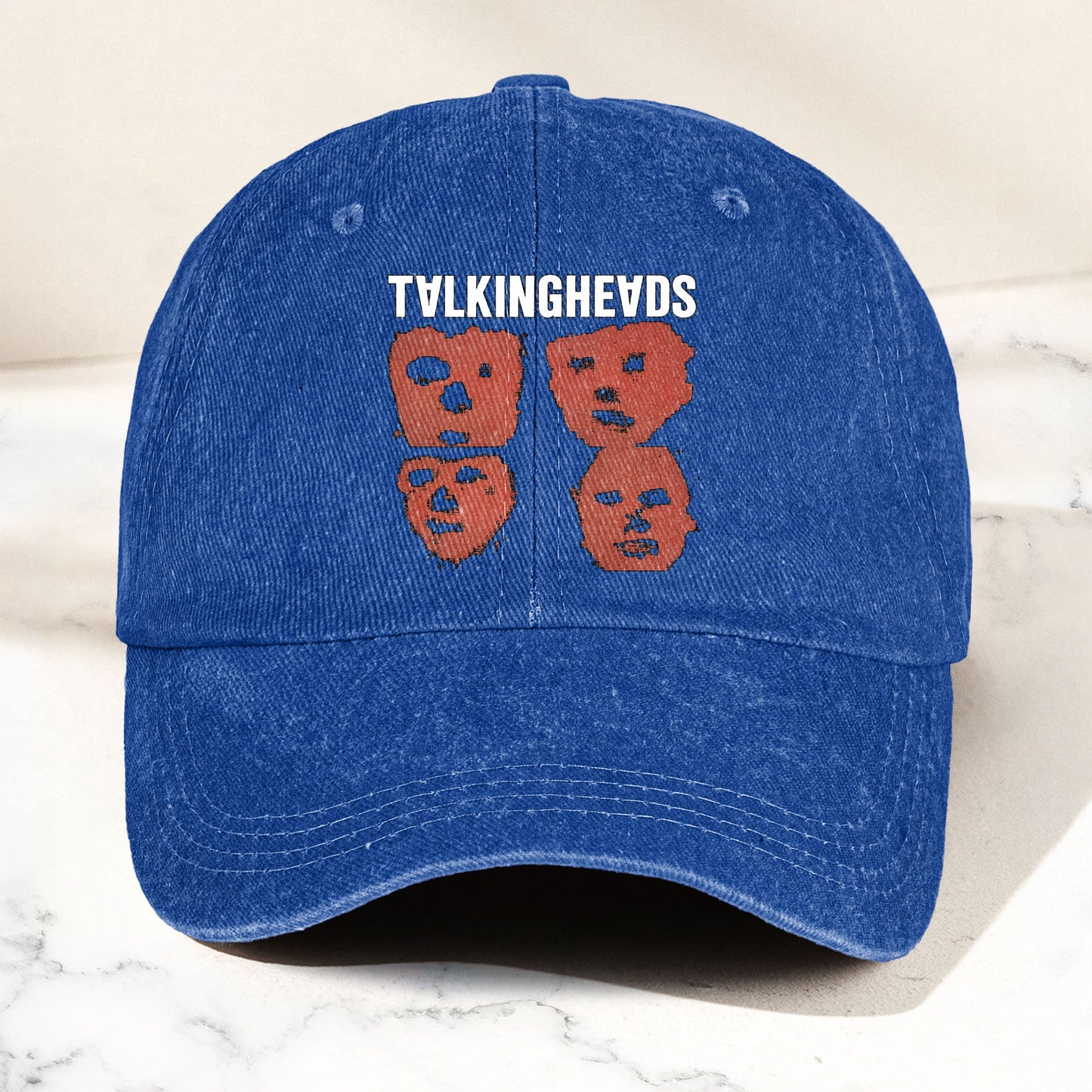 Talking Heads Graphic Remain in Light  Graphic Denim Cap – Retro Music Fan Cap Gift For Dad (With Box)