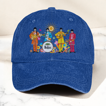 Sgt. Pepper's Lonely Hearts Club Band Denim Cap – The Beatles Merch Gift for Dad (With Box)