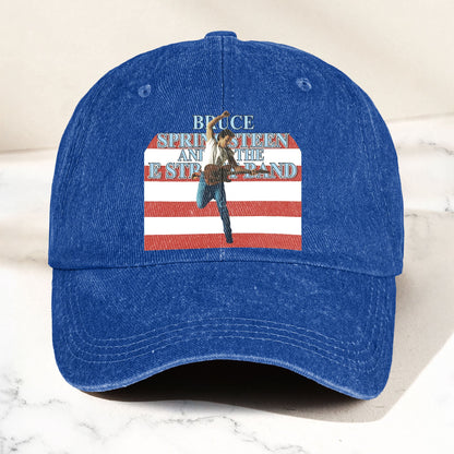 Bruce Springsteen Denim Cap – Retro Vintage Dad Cap Gift For Dad (With Box)