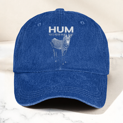 Hum You’d Prefer An Astronaut Vintage Dad Hat – Indie Rock Washed Cotton Cap Gift For Dad (With Box)