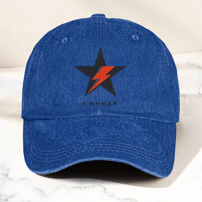 David Bowie Blackstar Ziggy Lightning Denim Cap – Retro Music Cap Gift For Dad (With Box)