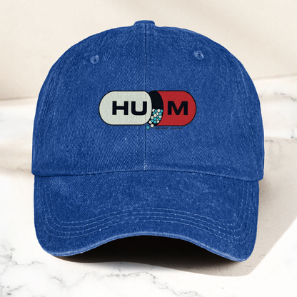 Hum Medication Parody Vintage Dad Hat – Funny Graphic Hum Band Cotton Cap (With Box)