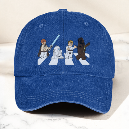 Star Wars Abbey Road Dad Cap – Obi-Wan, Luke, R2-D2 & Chewbacca Walk Design ( With Box )