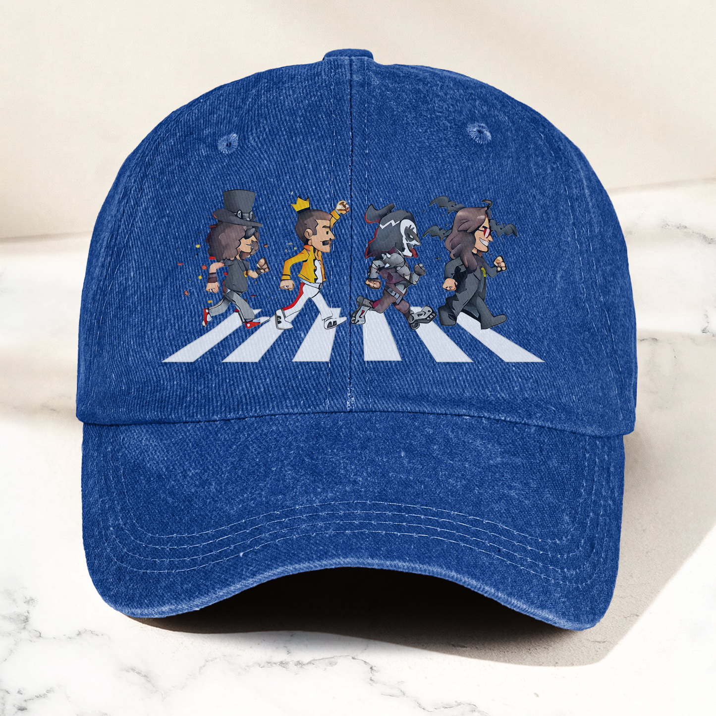 Rock Legends Abbey Road Cap – Retro Guitar Icons Crosswalk Dad Hat (With Box)