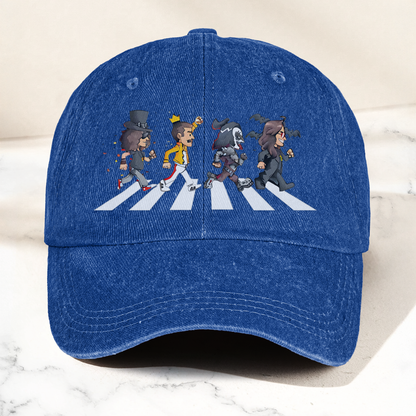 Rock Legends Abbey Road Cap – Retro Guitar Icons Crosswalk Dad Hat (With Box)