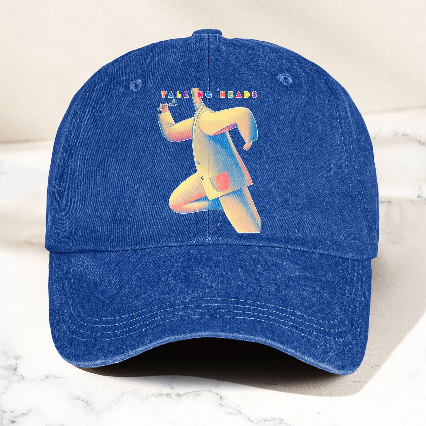 Talking Heads 80s The Band & Their Music Denim Cap – Retro Music Fan Cap Gift For Dad (With Box)