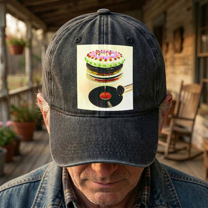 The Rolling Stones Let It Bleed Music Merch Denim Cap – Retro Vintage Dad Cap Gift For Dad (With Box)