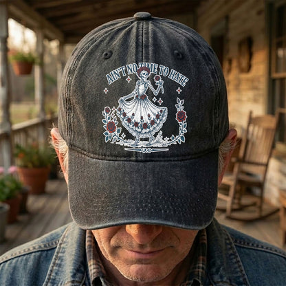 Grateful Dead Aint No Time To Hate Uncle Johns Band Lyrics Denim Cap – Retro Vintage Dad Cap Gift For Dad (With Box)