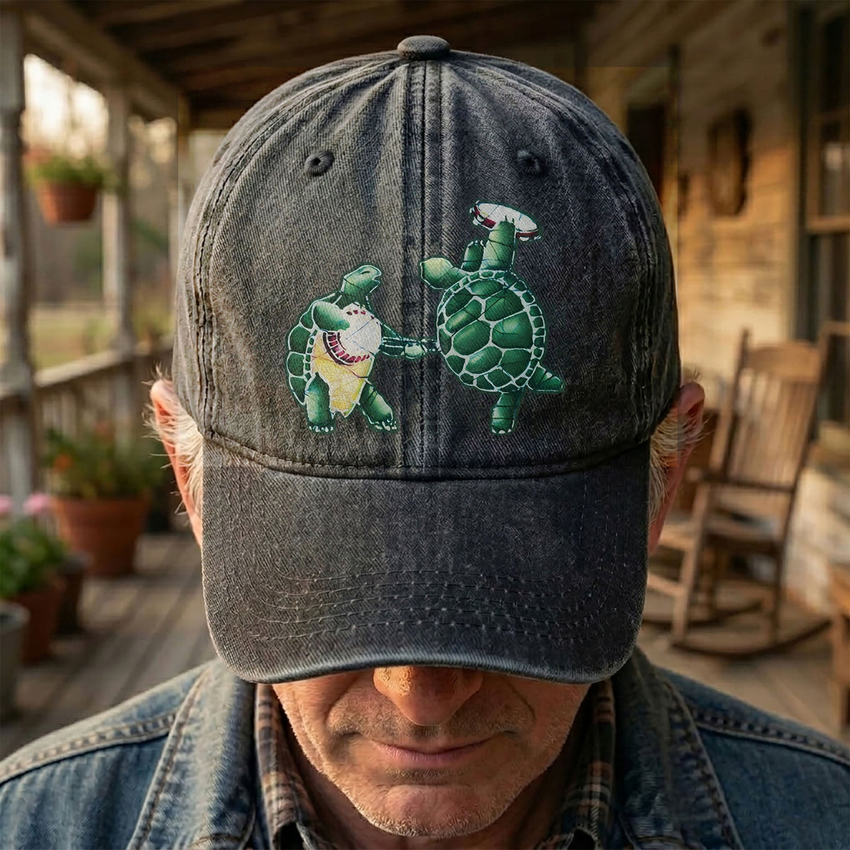 Grateful Dead Dancing Terrapins Denim Cap – Grateful Dead Tribute Merch Dad Hat (With Box)