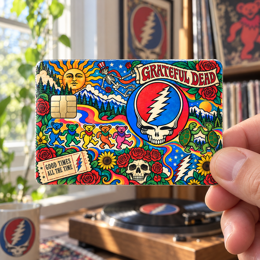 Grateful Dead Credit Card Sticker  Reflective PVC Card Skin